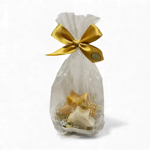 Schafmilchseife Classic Zirbe mit Porzellanseifenunterteller Baum