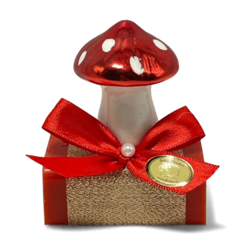 Schafmilchseife eckig Granatapfel mit Glückspilz