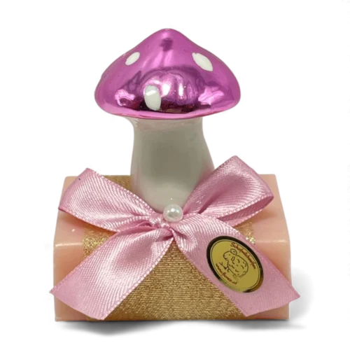 Schafmilchseife eckig Magnolie mit Glückspilz