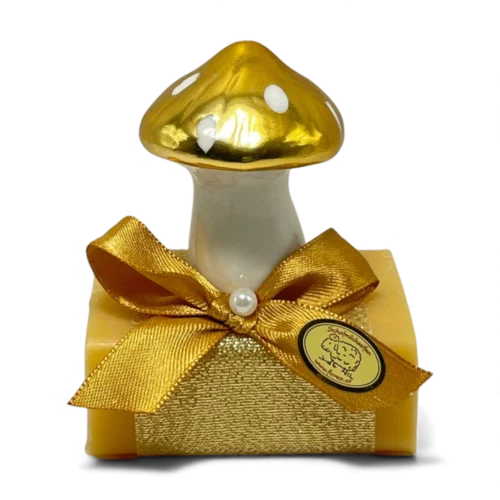 Schafmilchseife eckig Zirbe mit Glückspilz